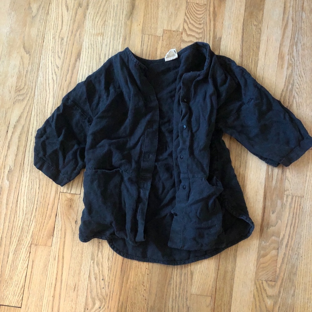 Beaton Linen Utility Shirt, XS